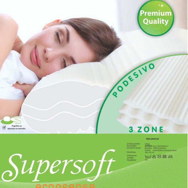 Jastuk supersoft ergosense 3u1